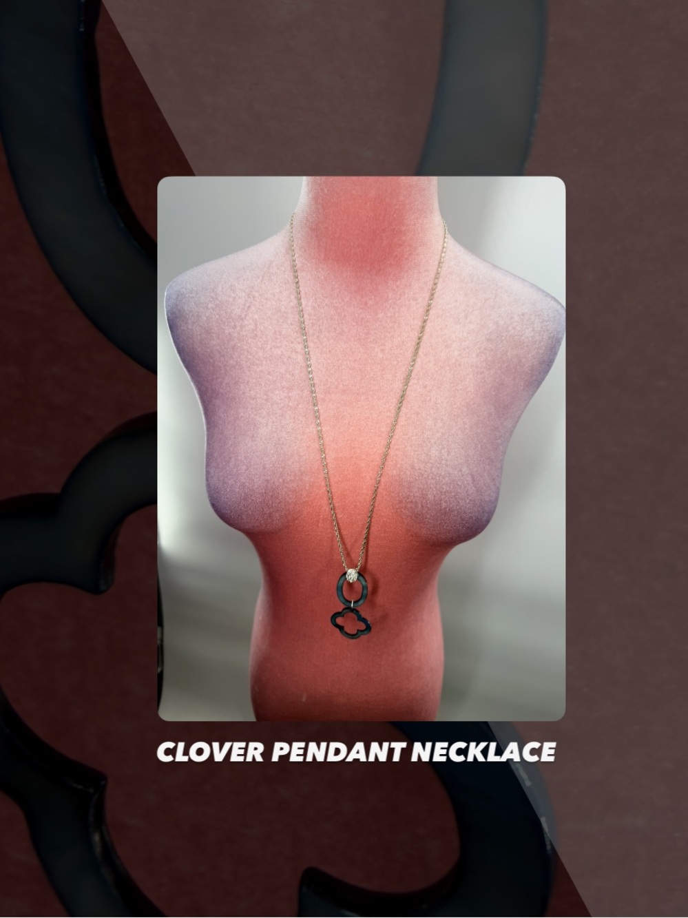 EUC Clover Pendant Necklace
